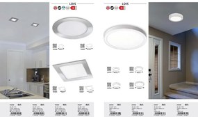 Spot incastrabil pentru baie design modern IP44 Lois crom 17cm