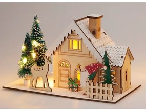 Decorațiune LED de Crăciun Casă de iarnă, 20x10x12,5cm, decor 2