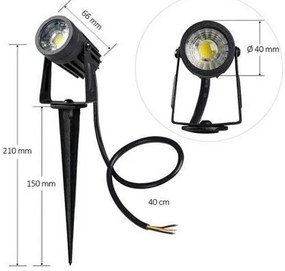 LED Corp de iluminat exterior LED/3W/85-264V IP67
