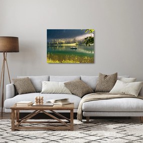 Tablou pe sticlă cu lac (70x50 cm)