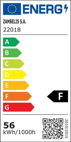 Lustra aplicata LED cu doua inele mobile Ceiling auriu, L-60cm