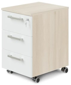 Container mobil TopOffice Premium 40,8 x 50,4 cm, salcâm deschis / alb