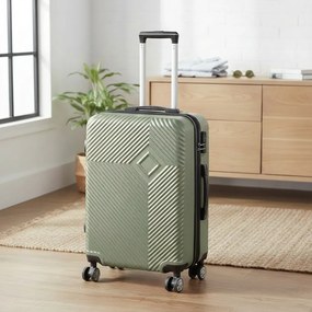 TraveLux Pro valiză medie cu capac dur 68x45x25 cm verde măslin