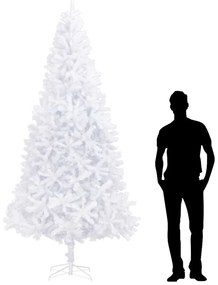 vidaXL Brad de crăciun artificial, alb, 300 cm