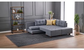 Canapea Tip Coltar Extensibil Manama Corner Sofa Bed Right - Grey