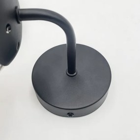 Brilagi - Lampă de perete MALIVA 1xE14/15W/230V negru/fumuriu