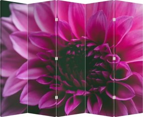 Paravan - floarea roz (210x170 cm)