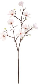 Floare artificială Magnolie albă, 30 x 10 x 85 cm
