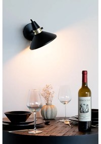 Aplică de perete neagră Jona – White Label