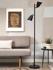 Lampadar, Lampa de podea cu doua spoturi directionabile Bremen negru