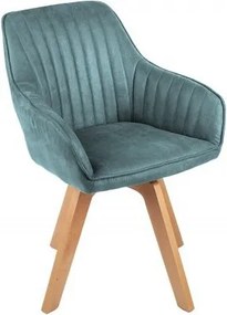 Set de 2 scaune pivotante Livorno catifea petrol