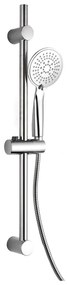 Set de duș argintiu mat din plastic 70 cm cu duș de mână Hydro – douceur d'intérieur