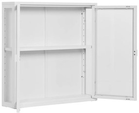 Vitrină albă din metal suspendată 80x80 cm Brisbane – House Nordic