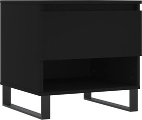 vidaXL Măsuță de cafea, negru, 50x46x50 cm, lemn prelucrat