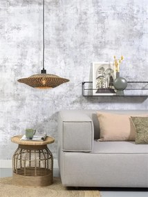 Lustra suspendata din bambus Bali orizontal S, 44cm