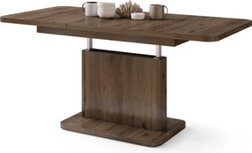 Mazzoni ASTON MINI-Z Nuc Elegant - MĂSUȚĂ DE CAFEA MODERNĂ EXTENSIBILĂ REGLABILĂ PE ÎNĂLȚIME MASĂ TRANSFORMABILĂ