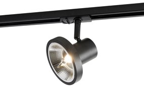 Spot de șină modern monofazat negru AR111 - Jeany