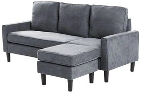 Canapea 3 locuri Arran (gri închis) (cu taburete) . 1008540