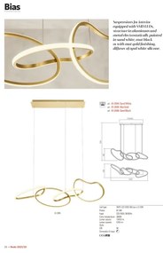 Redo 01-2597 - Lustră LED dimabilă suspendată pe cablu BIAS LED/108,6W/230V 3000K albă