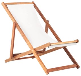 Șezlong de grădină bej/culoare naturală închisă din lemn masiv Dionysus – Bonami Essentials