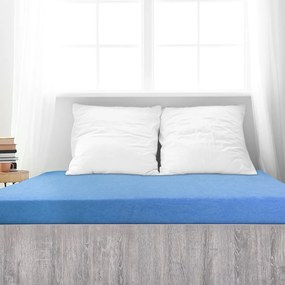 Cearșaf de pat 4Home din frotir Perfect albastru, 90 x 200 cm
