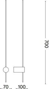 Aplică LED ESSENCE LED/11W/230V alb Ideal Lux
