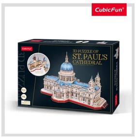 PUZZLE 3D CATEDRALA ST. PAUL (NIVEL COMPLEX 643 PIESE)  - CUBICFUN (CUMC270H)