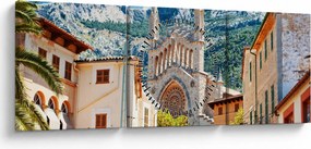 Tablou - Sóller, Mallorca (cu ceas) (90x30 cm)