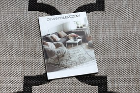 Covor sisal Floorlux 20608 marocani trellis argintiu si negru - SECUNDAR-COTATI PRODUSUL