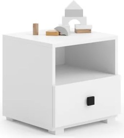 Noptiera cu sertare, 40x40.2x37 cm, Emi, ADRK Furniture (Culoare: Gri)