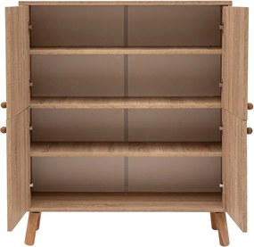 Dulap multifunctional, Vella, Saka, 95 x 111 x 36 cm, pal melaminat, multicolor