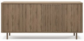 Comodă în culoare naturală cu aspect de lemn de stejar 180x80x40 cm Salma – Marckeric
