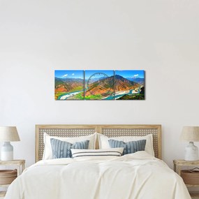 Tablou - Râul Yangtze (cu ceas) (90x30 cm)