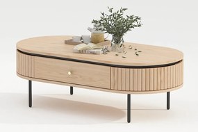 Masuta de cafea cu furnir de stejar ATELIER 120cm