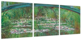 Tablou - Claude Monet, The Japanese Footbridge, reproducere (cu ceas) (90x30 cm)