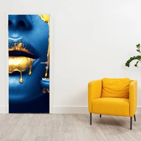 Fototapet pentru ușă - Chip uman (95x205cm)