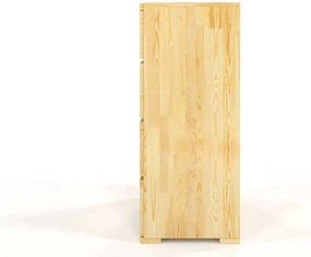 Comodă lemn masiv TerraCraft Pin 4 Sertare, 80 × 45 × 108 cm - Natural
