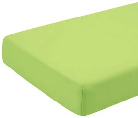 Cearceaf verde cu elastic patut bebelus 70x110 cm