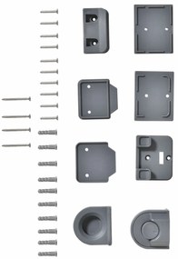 Bariera de siguranta PawHut pentru caini, 140x88 cm, gri | AOSOM RO