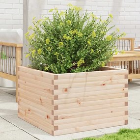 vidaXL Jardinieră de grădină, 70x70x46 cm, lemn masiv de pin