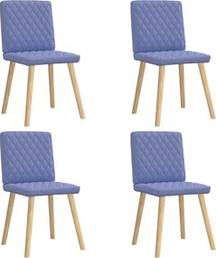 vidaXL Scaune de sufragerie 4 buc țesătură Jeans Blue