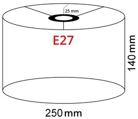 Brilagi - Lampadar LED CERIA 1xE27/40W/230V Ø 25 cm, alb