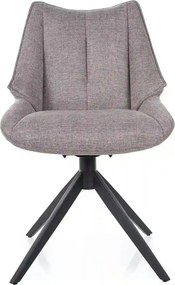 Scaun CODA, gri - Brego 07, stofa clasica/metal, 56x64x91 cm
