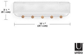 Cuier pentru chei de montat pe perete din metal Estique – Umbra