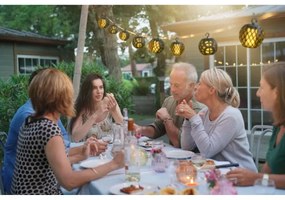 Lanț LED solar 3,8m 8xLED/1,2V