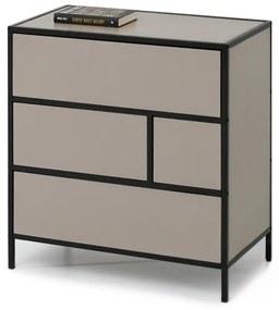 Comodă Soren Kom (bej + negru). Promo -39%. 1110769