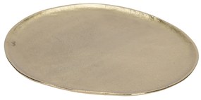Platou Pebble din metal auriu 30x27 cm