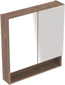 Dulap cu oglinda suspendat Geberit Selnova Square nuc 2 usi 79 cm