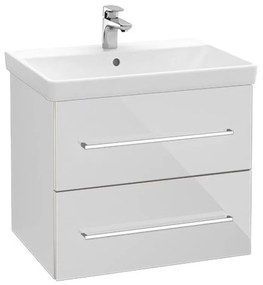 Dulap pentru lavoar, 63x51x45 cm, 2 sertare, Crystal White