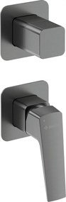 Baterie pentru dus, titan, cu comutator, pentru corp ingropat, Deante Blur Titan